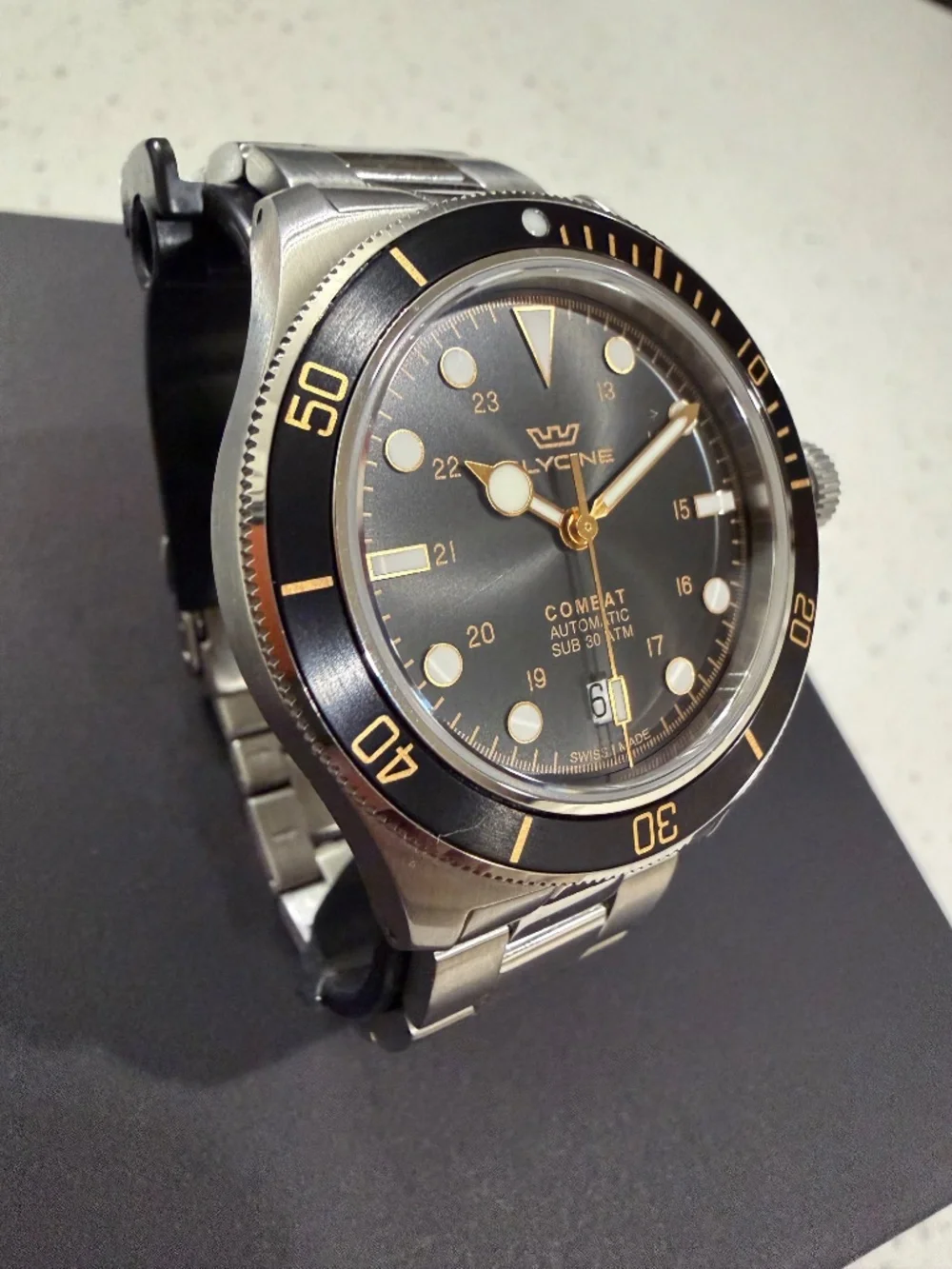 Glycine Combat Sub 39 Men’s watch FULL SET